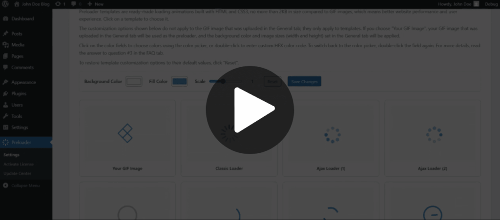 Preloader Templates - Video