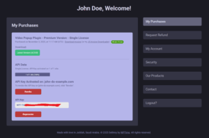 After activating API key
