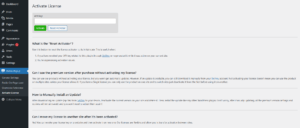 Before activating an API key on a site